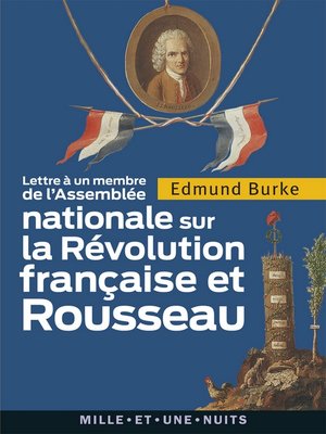 cover image of Lettre à un membre de l'Assemblée nationale